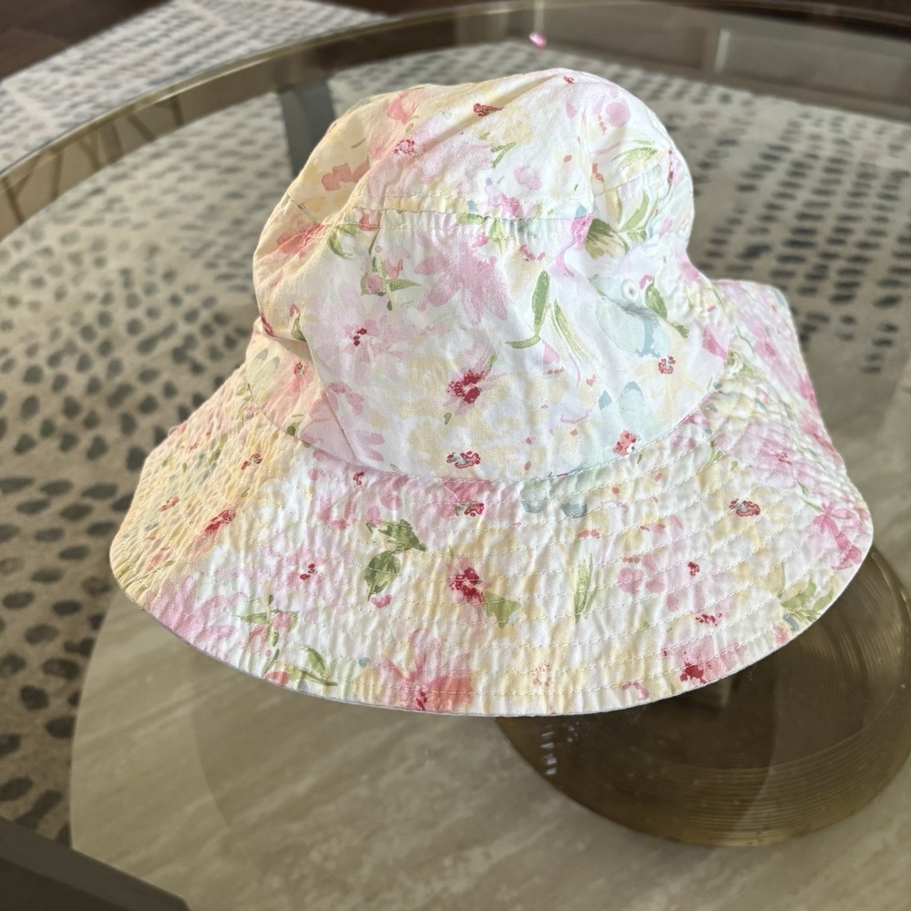 Abercrombie &‎ Fitch Girls Floral Colorful Summer Bucket Hat One Size